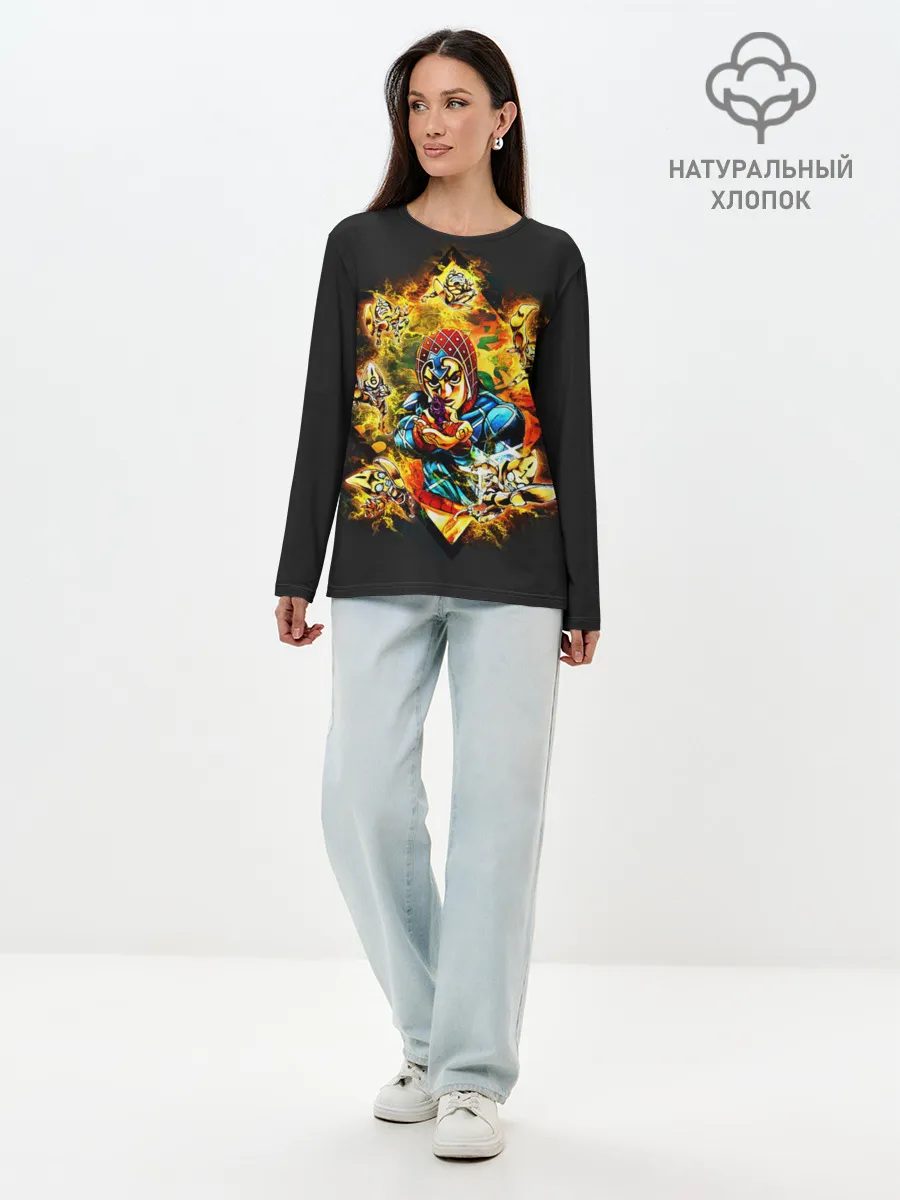 Лонгслив женский. Хлопок / JoJo Bizarre Adventure