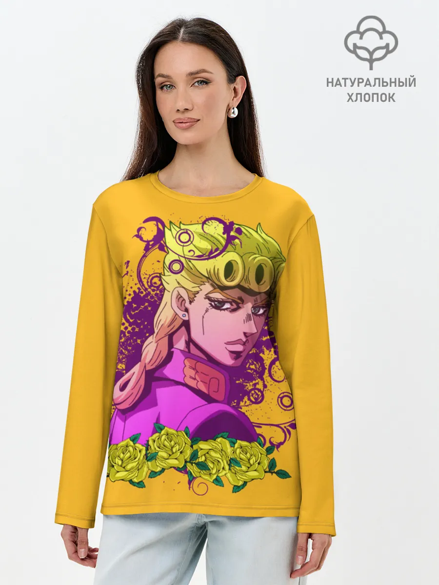 Лонгслив женский. Хлопок / JoJo Bizarre Adventure