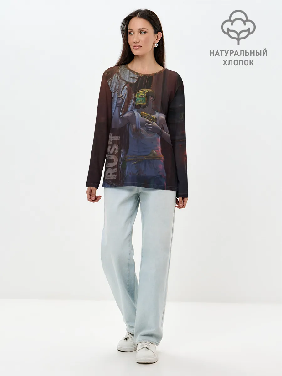 Лонгслив женский. Хлопок / Keep out