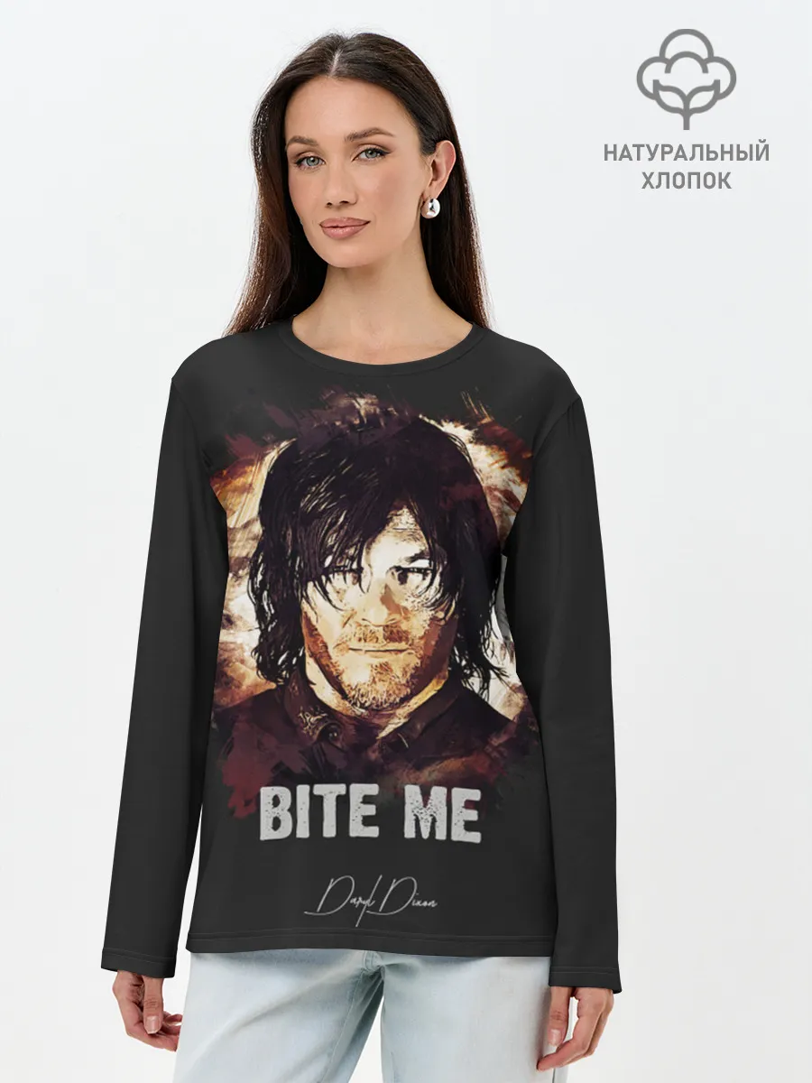 Лонгслив женский. Хлопок / Ходячие мертвецы