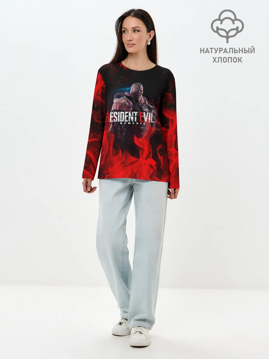 Лонгслив женский. Хлопок / RESIDENT EVIL 3