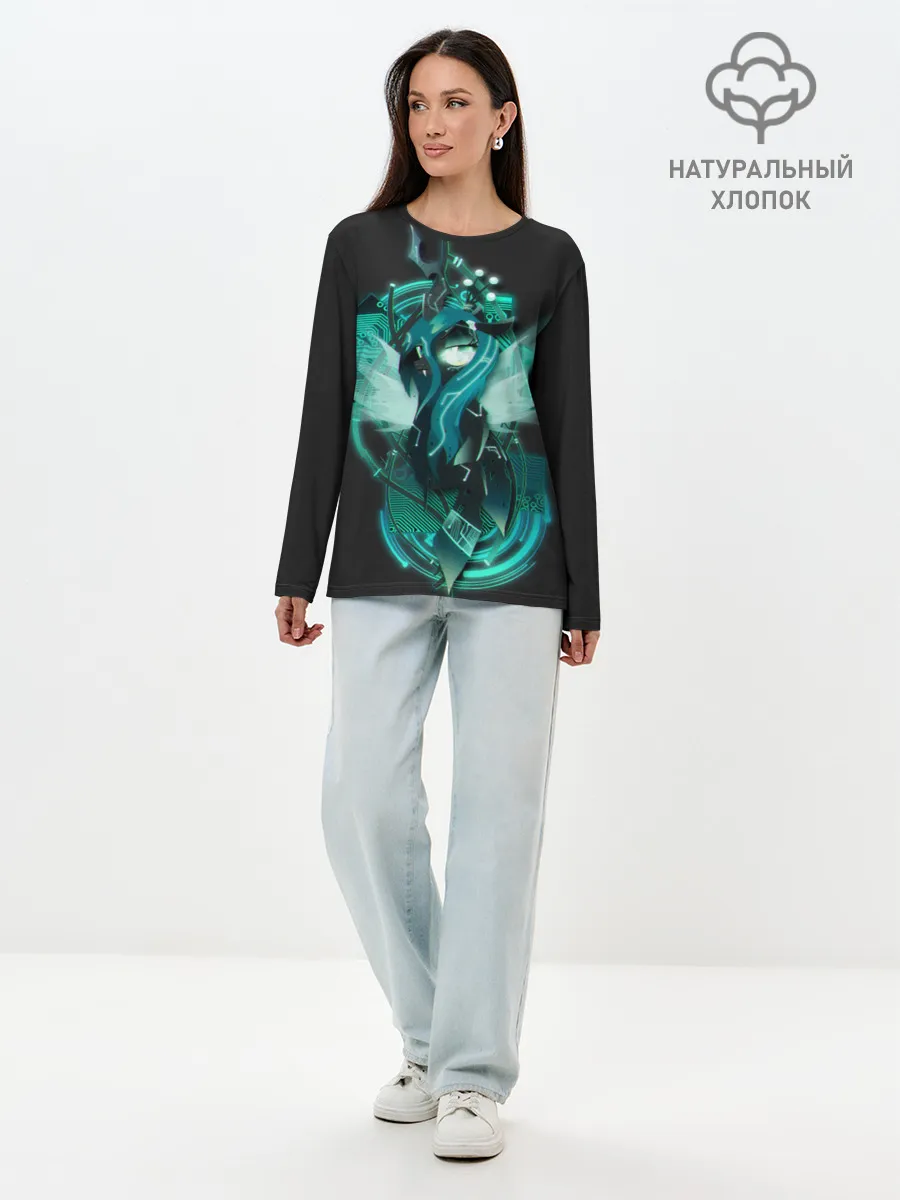 Лонгслив женский. Хлопок / Мой маленький пони