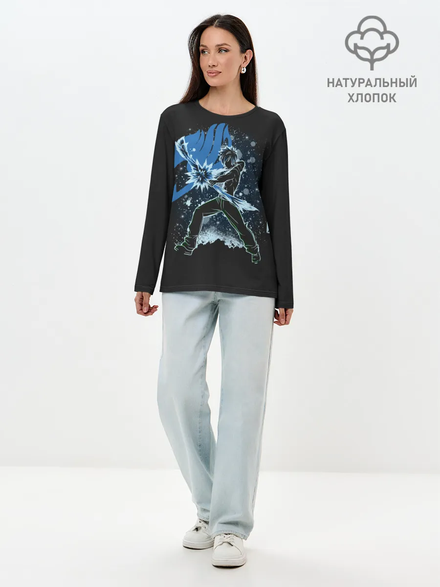 Лонгслив женский. Хлопок / The Ice Magic Fairy Tale