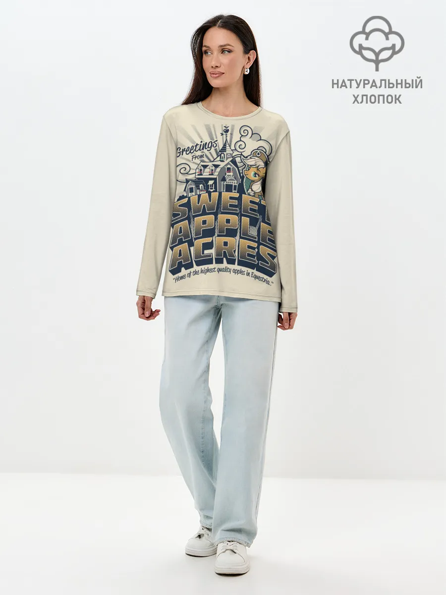 Лонгслив женский. Хлопок / My little pony sweet