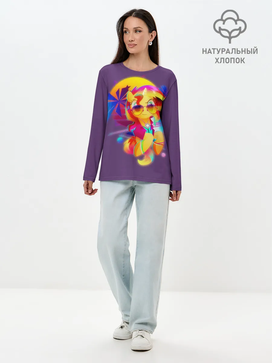 Лонгслив женский. Хлопок / My little pony