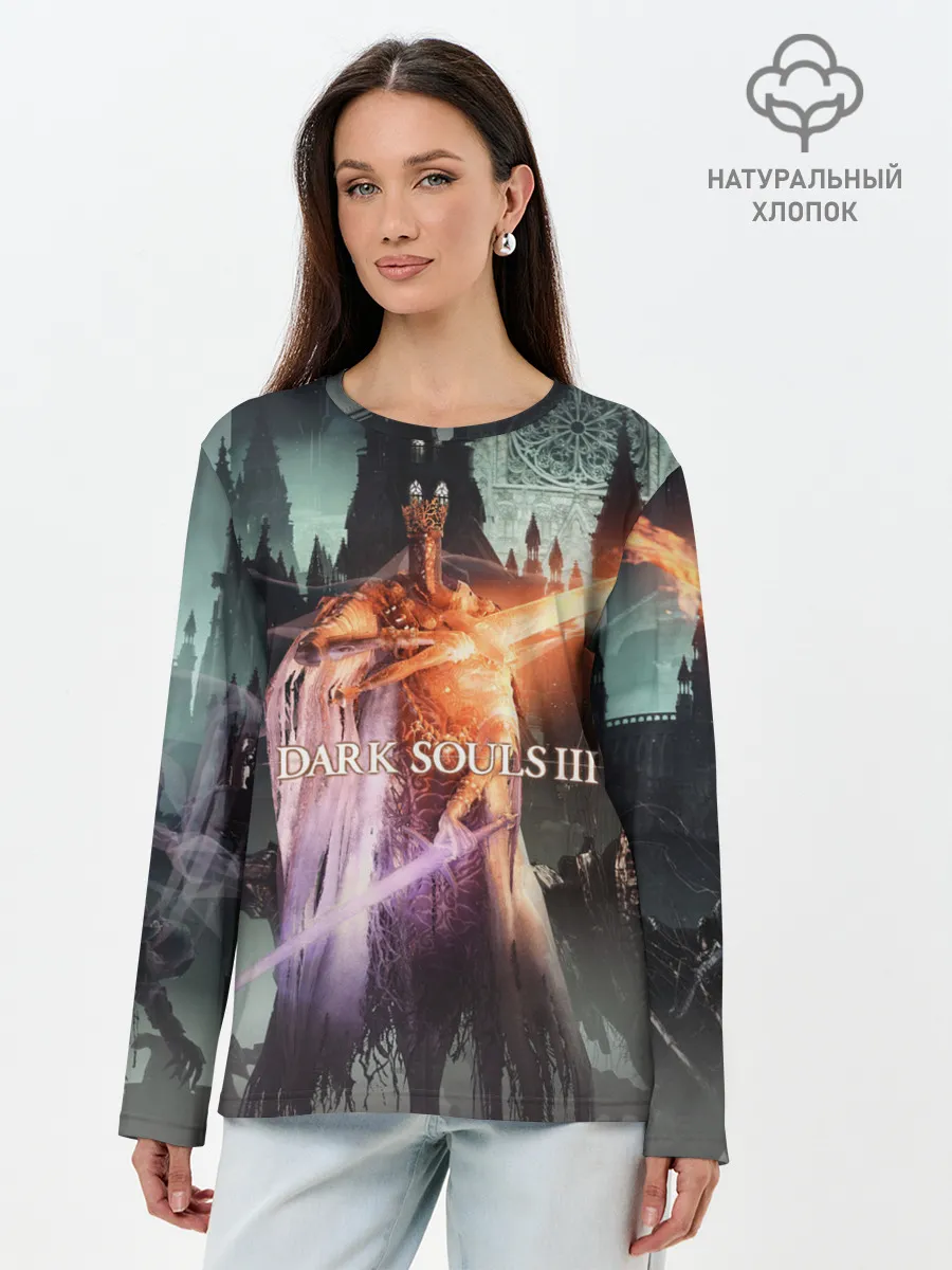 Лонгслив женский. Хлопок / Dark Souls 3 Pontiff Sulyvahn