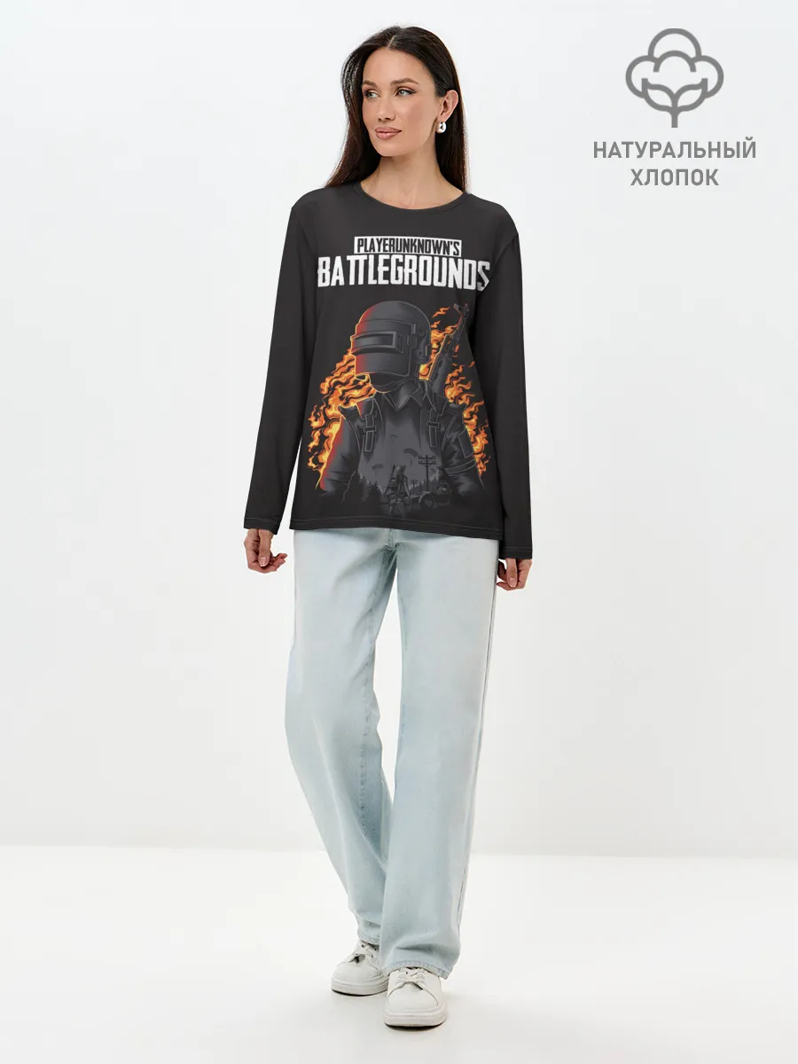 Лонгслив женский. Хлопок / PUBG снаряжение
