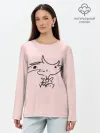Лонгслив женский. Хлопок / Отель Хазбин