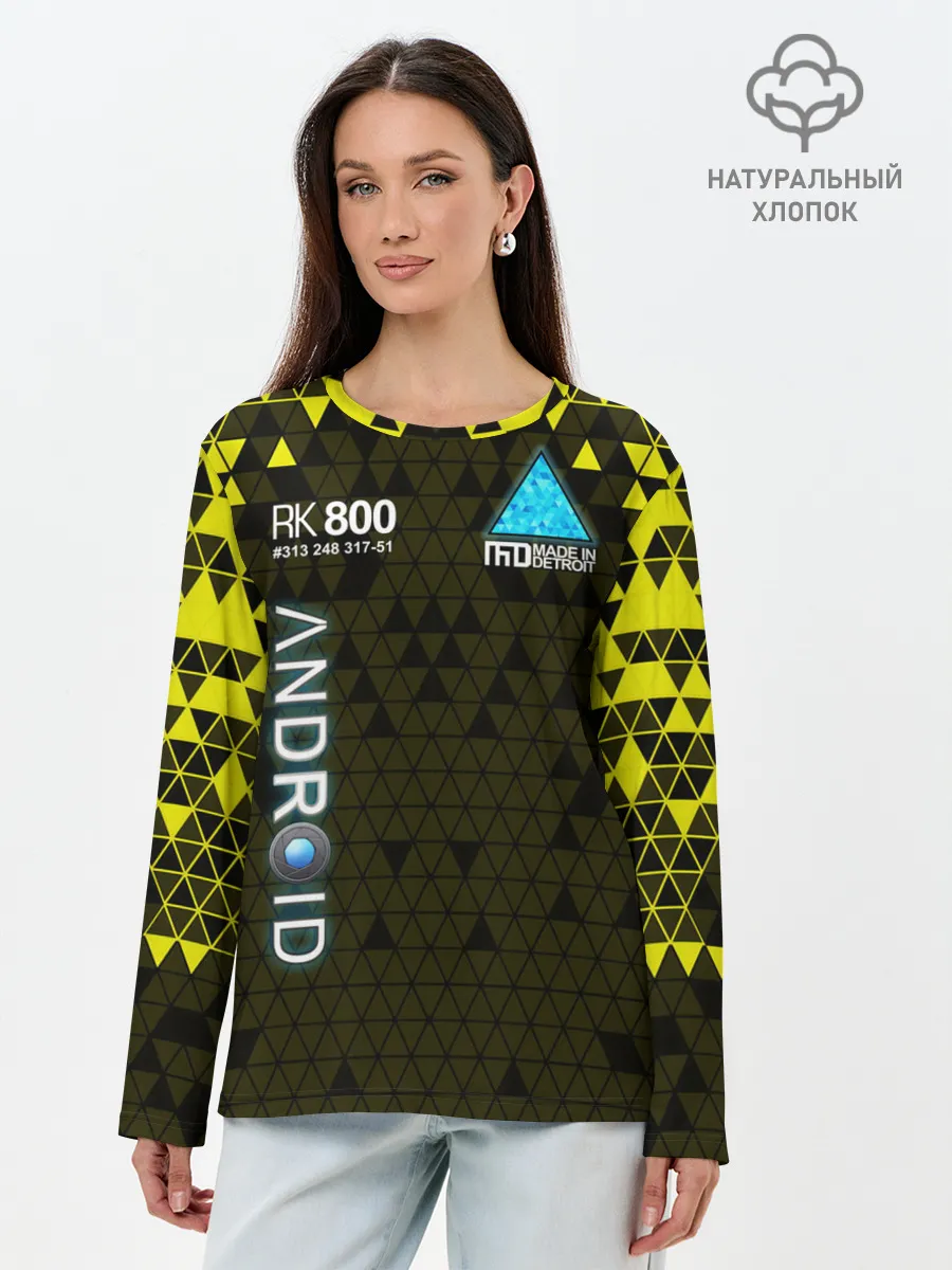 Лонгслив женский. Хлопок / DETROIT: BECOME HUMAN.