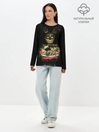 Лонгслив женский. Хлопок / Five Nights At Freddys