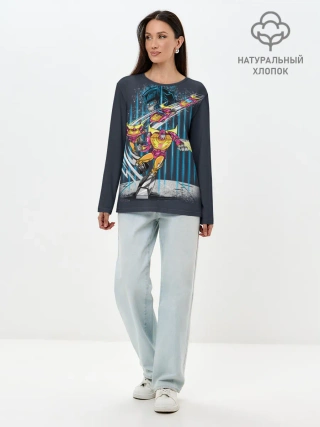 Лонгслив женский. Хлопок / Transformers