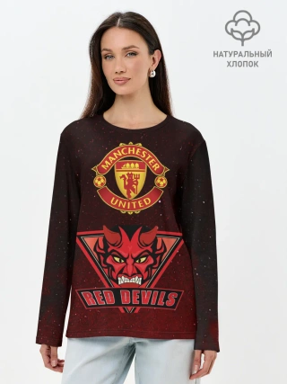 Лонгслив женский. Хлопок / Манчестер