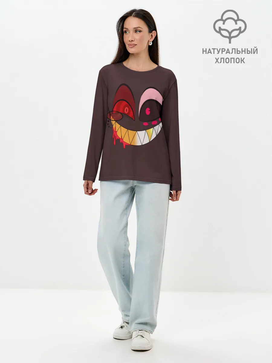 Лонгслив женский. Хлопок / Отель Хазбин