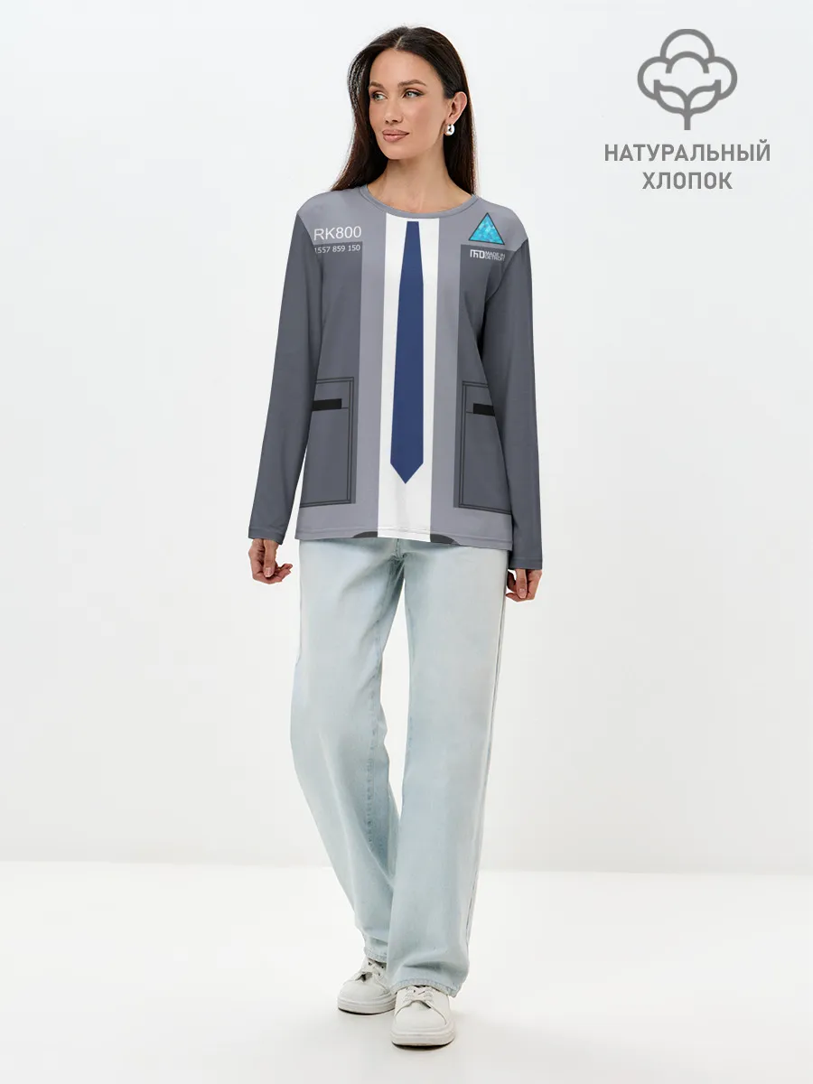 Лонгслив женский. Хлопок / Detroit:become