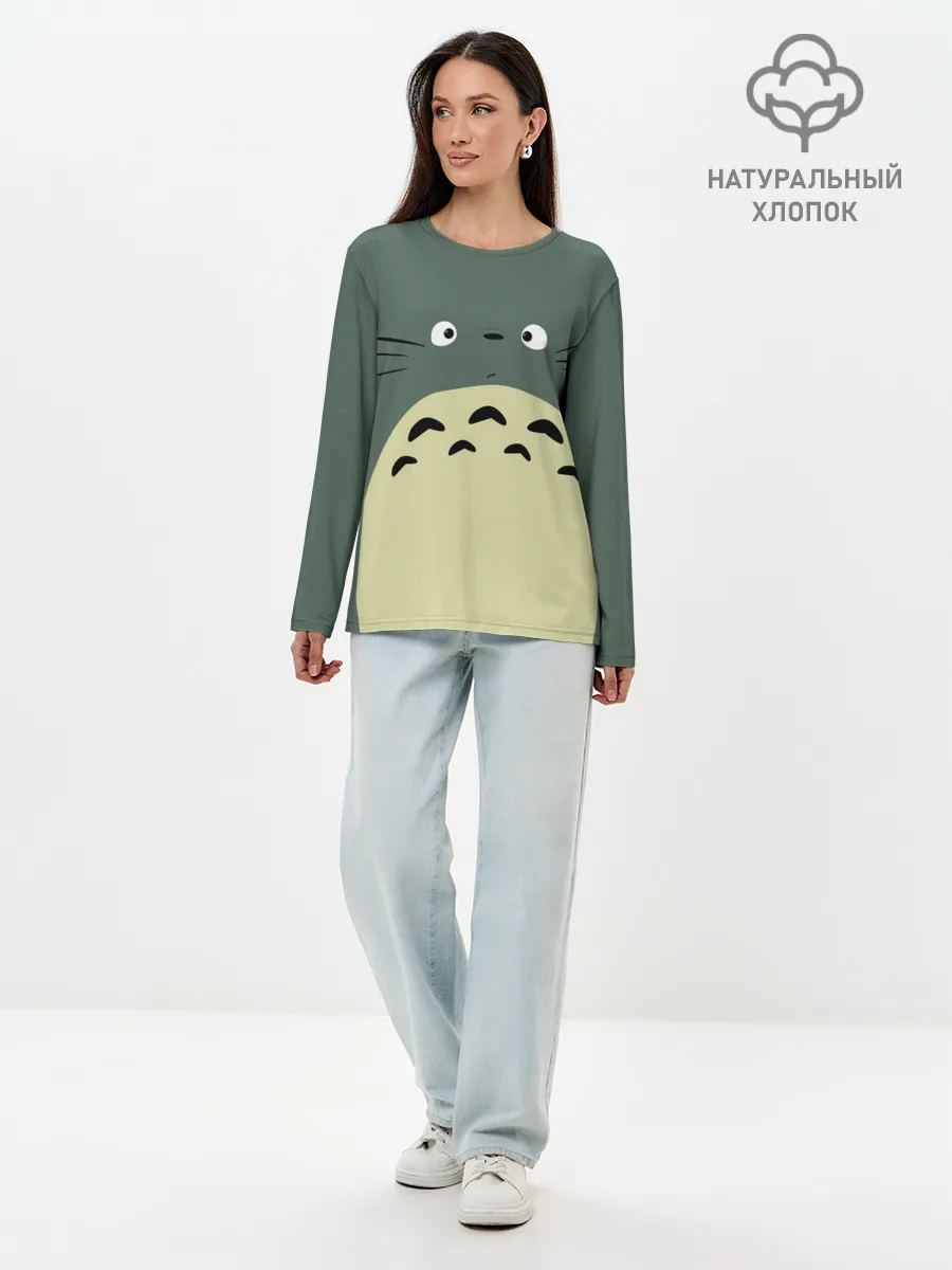Лонгслив женский. Хлопок / totoro