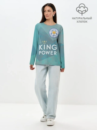 Лонгслив женский. Хлопок / Лестер Сити