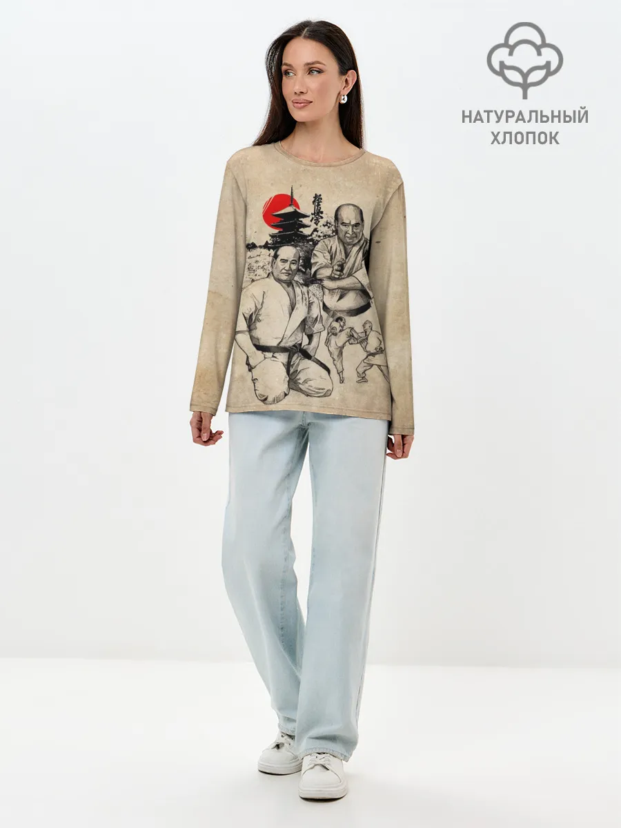 Лонгслив женский. Хлопок / Масутацу Ояма