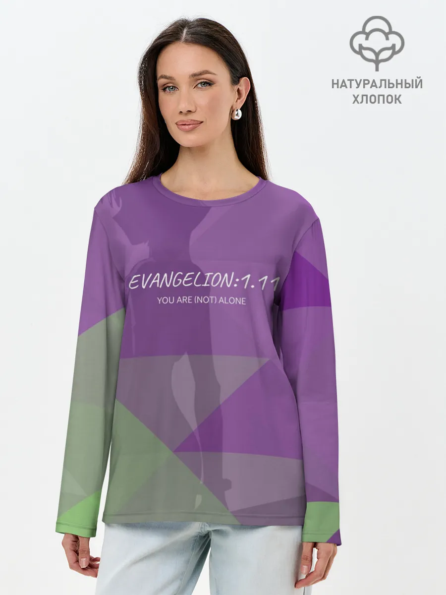Лонгслив женский. Хлопок / Evangelion: 1.11