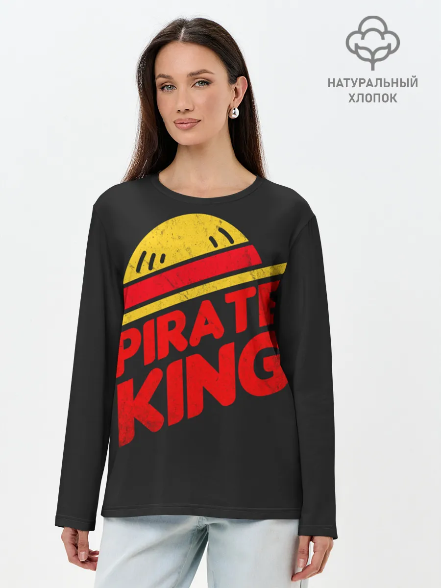 Лонгслив женский. Хлопок / One Piece Pirate King