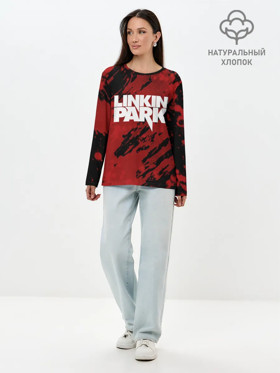 Лонгслив женский. Хлопок / Linkin Park