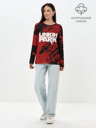 Лонгслив женский. Хлопок / Linkin Park