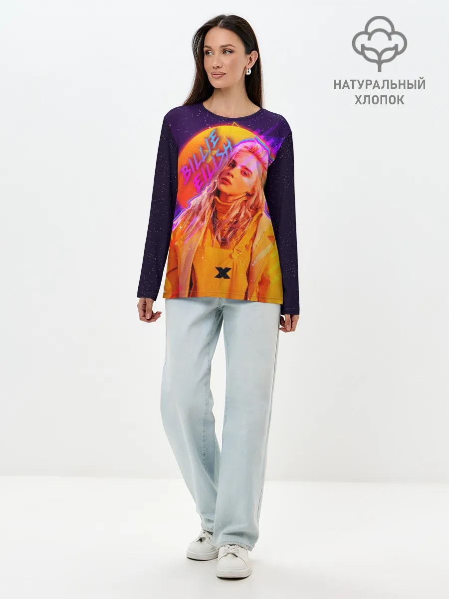 Лонгслив женский. Хлопок / Billie Eilish