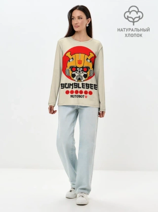 Лонгслив женский. Хлопок / Трансформеры