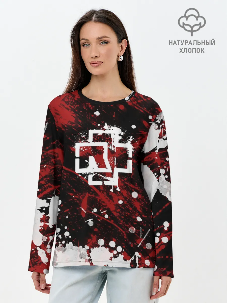 Лонгслив женский. Хлопок / Rammstein