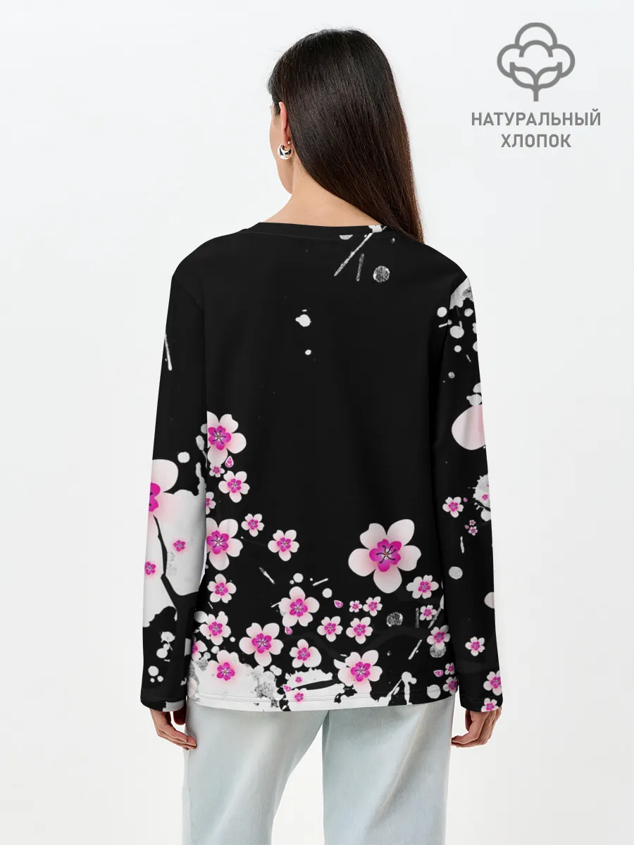 Лонгслив женский. Хлопок / BTS