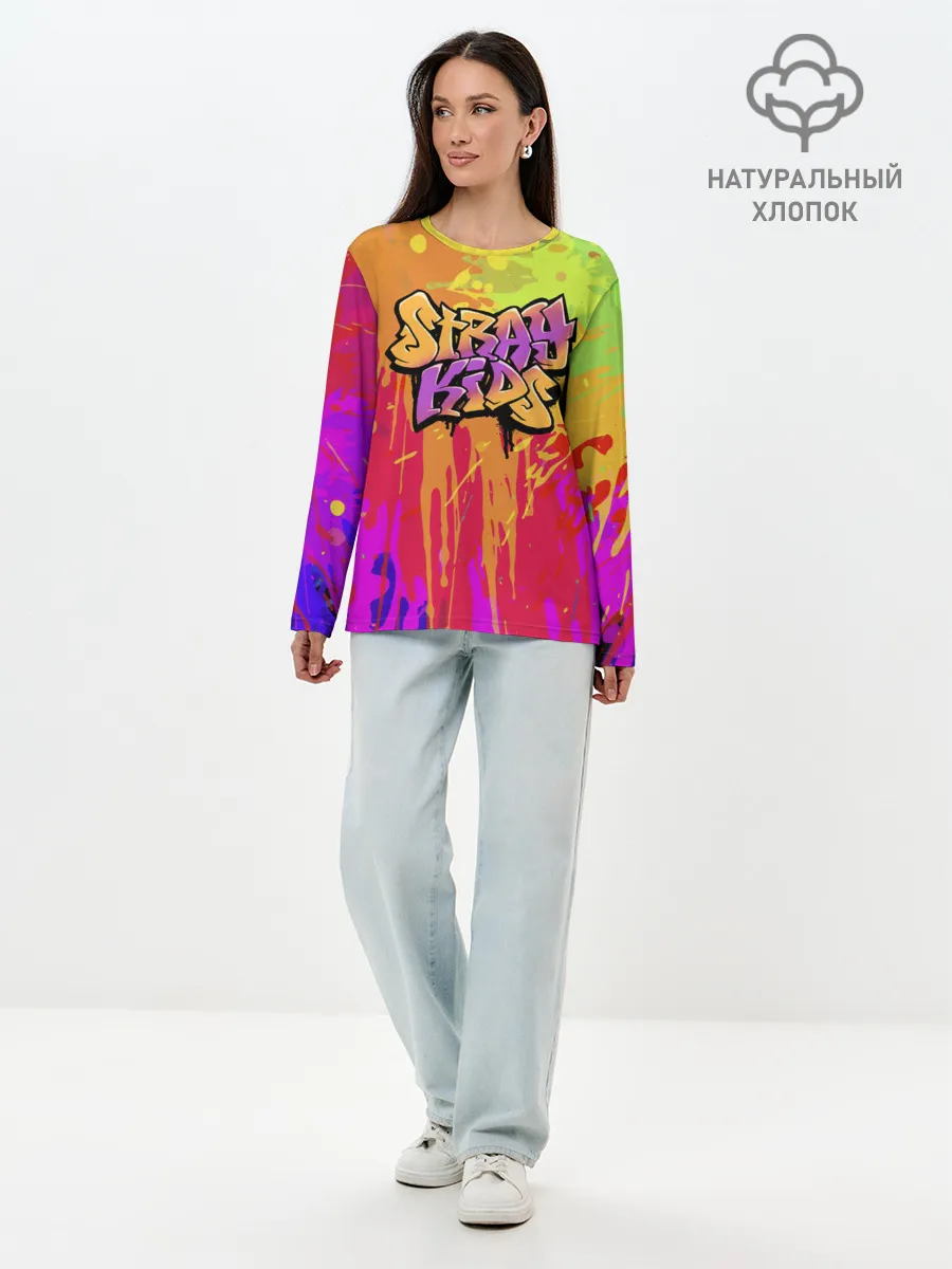 Лонгслив женский. Хлопок / Stray Kids