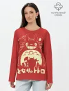 Лонгслив женский. Хлопок / Totoro