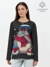 Лонгслив женский. Хлопок / My Neighbor Totoro зонт от снега