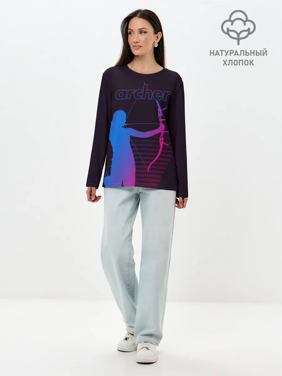 Лонгслив женский. Хлопок / Archer