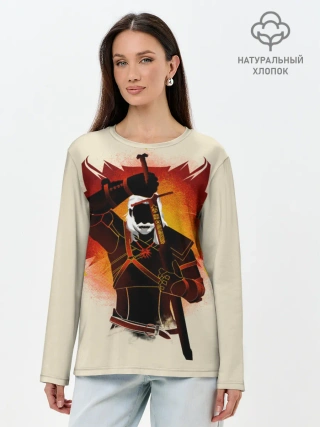 Лонгслив женский. Хлопок / Ведьмак 3: Дикая Охота