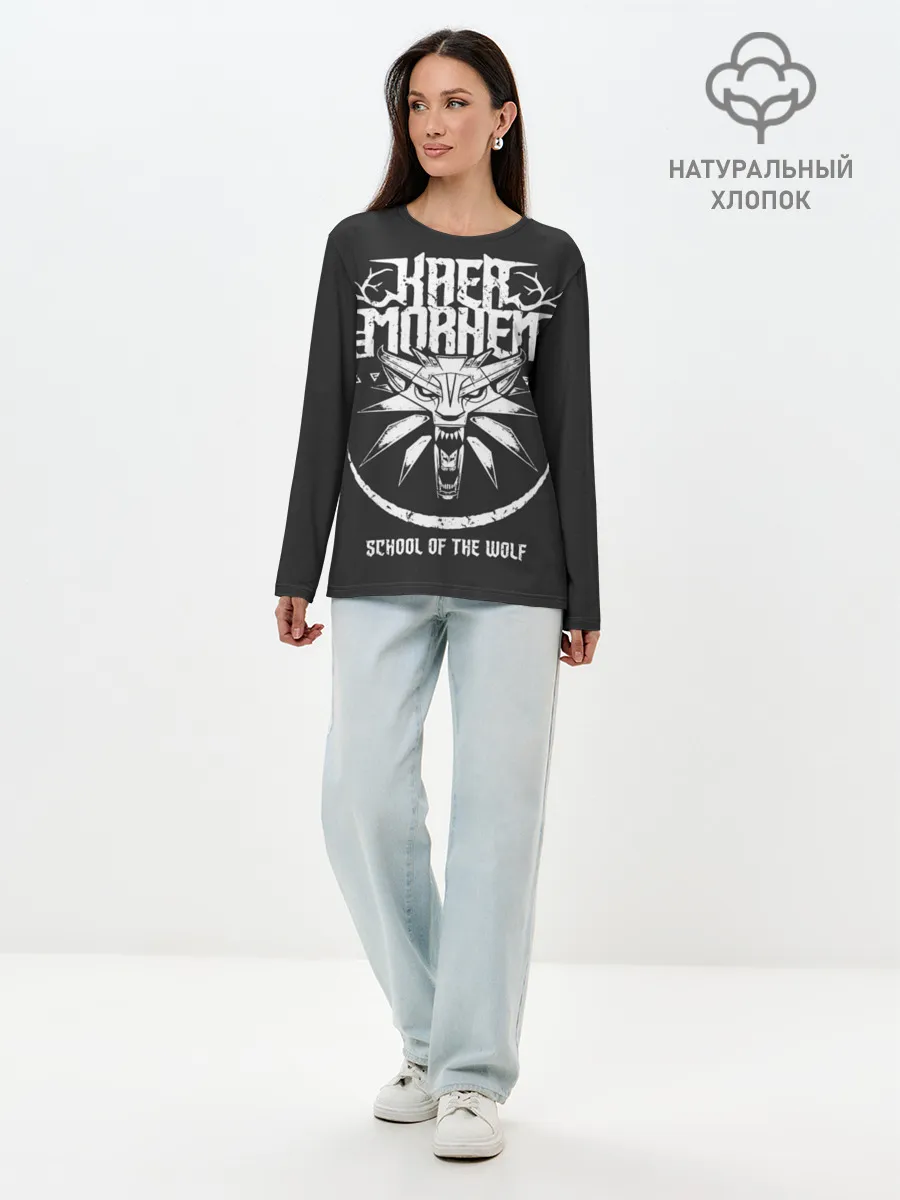 Лонгслив женский. Хлопок / The Witcher 3: Wild Hunt