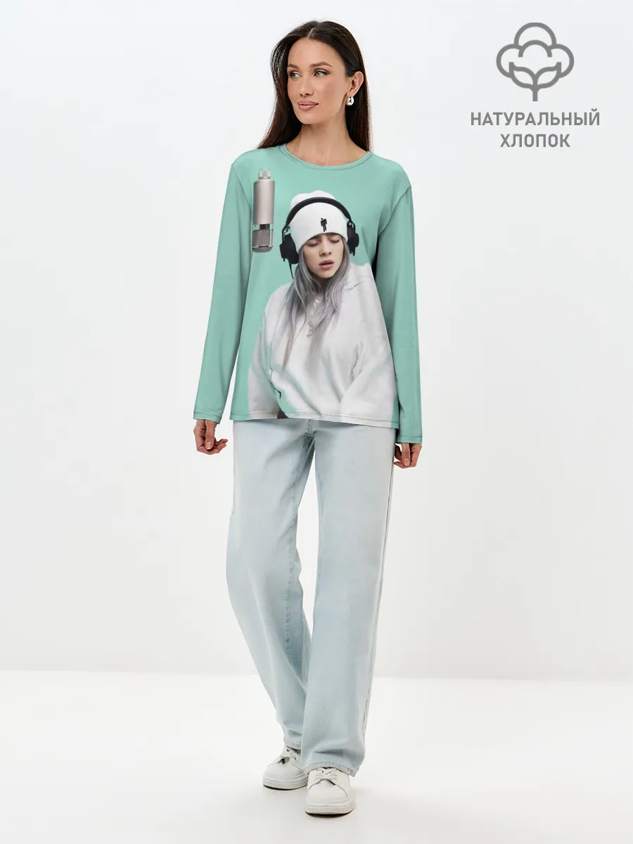 Лонгслив женский. Хлопок / BILLIE EILISH