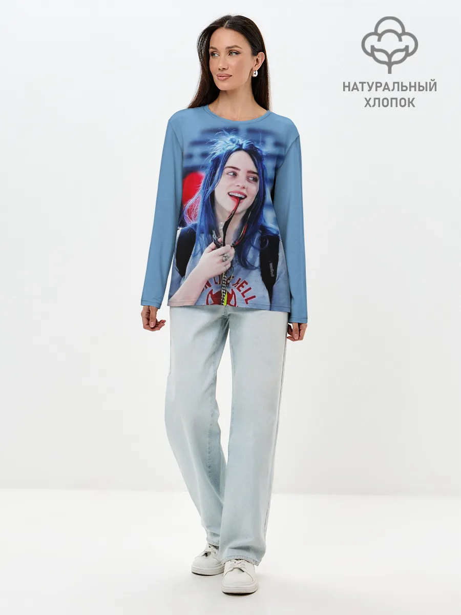 Лонгслив женский. Хлопок / BILLIE EILISH