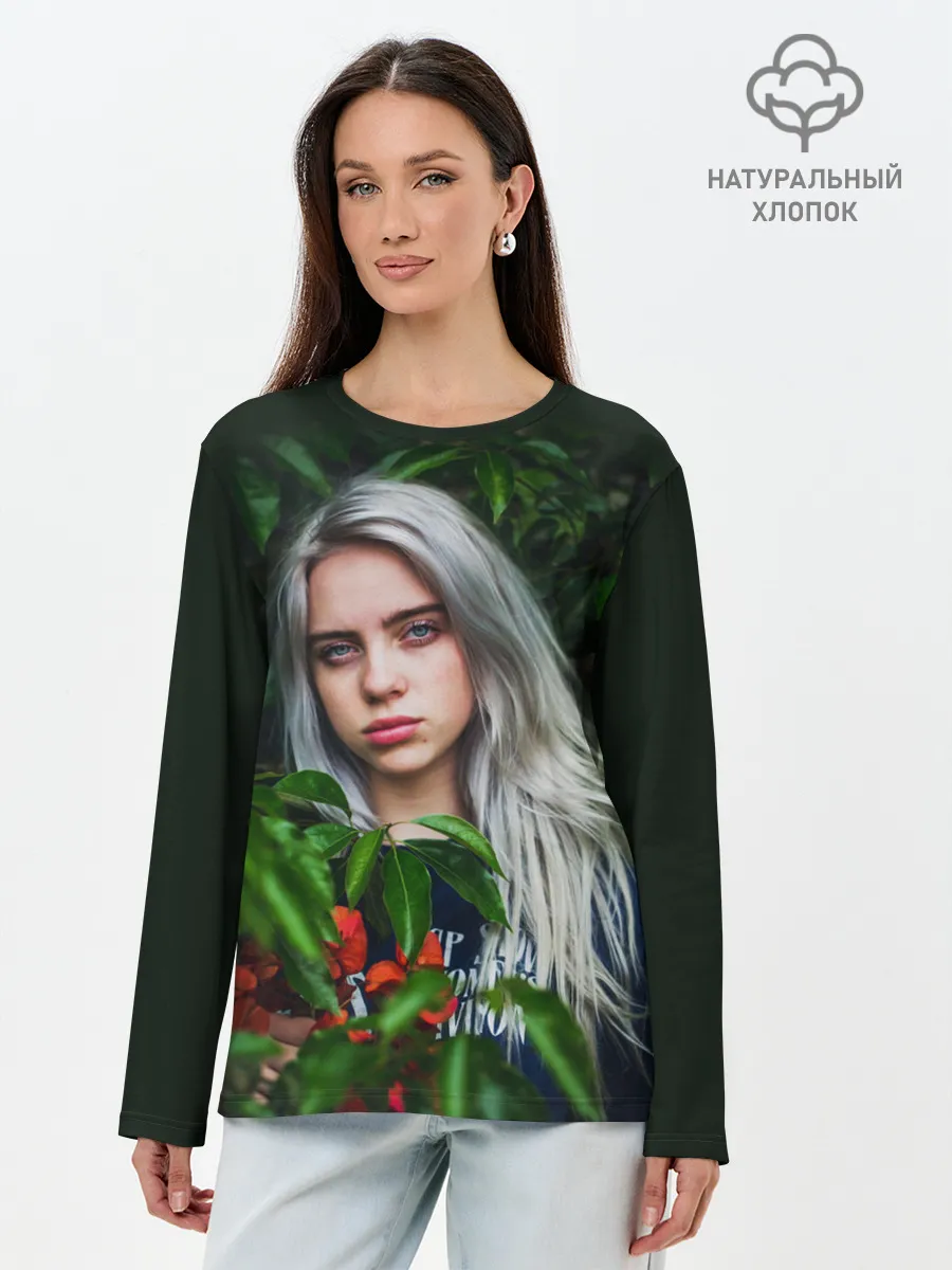 Лонгслив женский. Хлопок / BILLIE EILISH