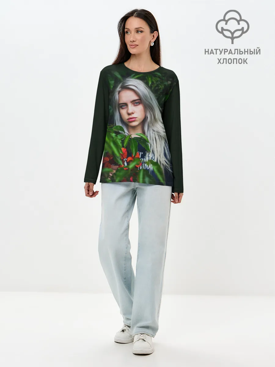 Лонгслив женский. Хлопок / BILLIE EILISH