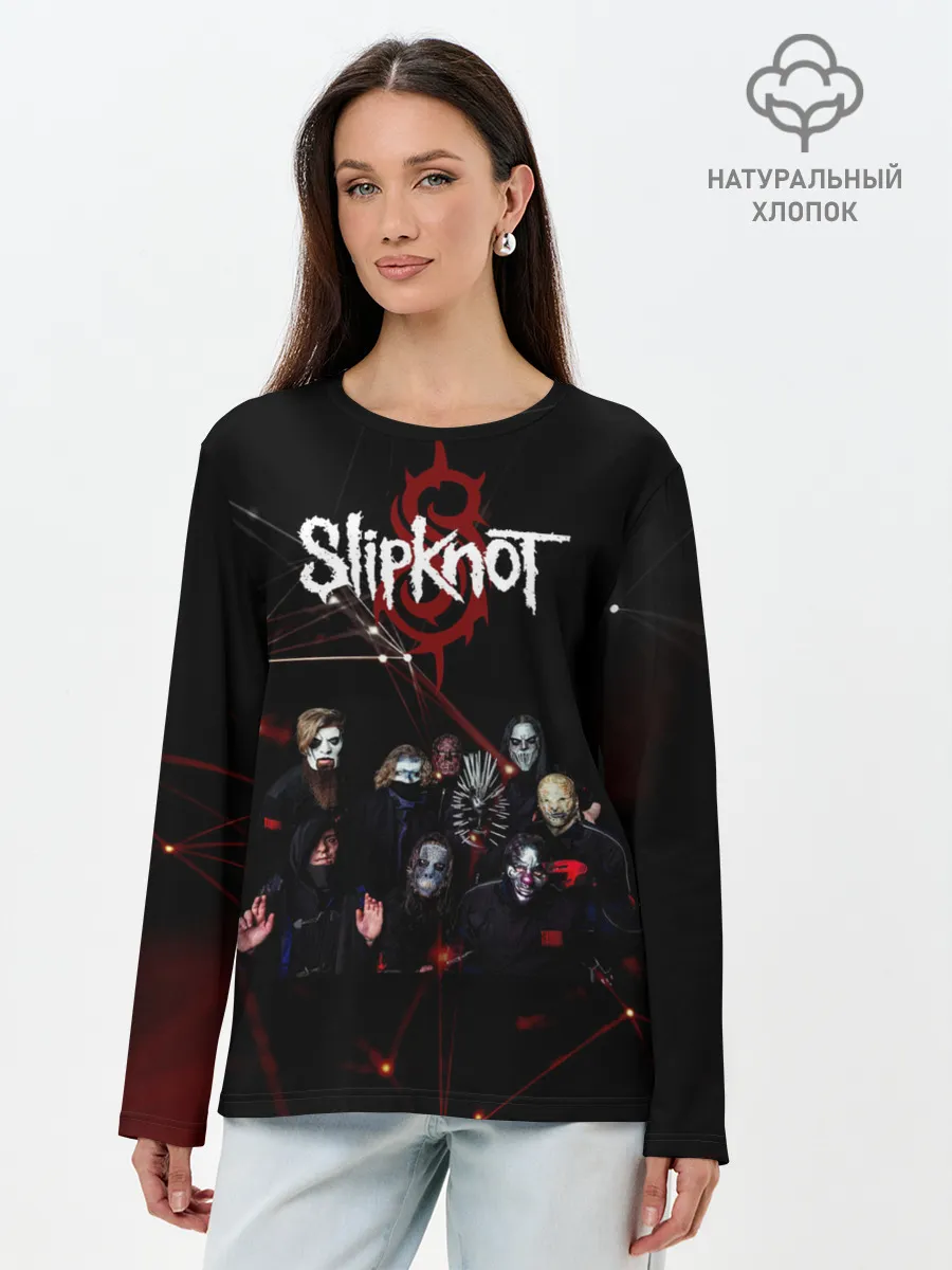 Лонгслив женский. Хлопок / Slipknot