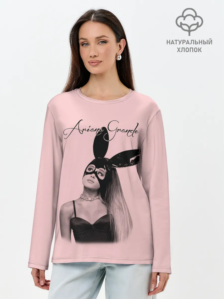 Лонгслив женский. Хлопок / Ariana Grande