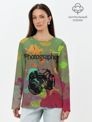 Лонгслив женский. Хлопок / Фотограф
