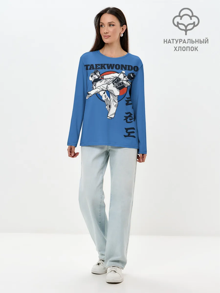 Лонгслив женский. Хлопок / Taekwondo