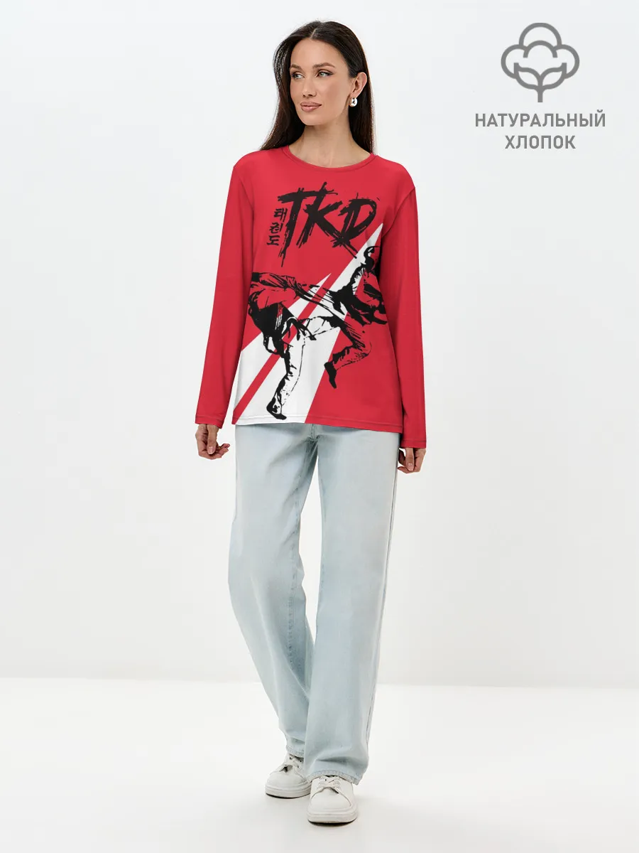 Лонгслив женский. Хлопок / Taekwondo