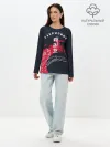 Лонгслив женский. Хлопок / Тхэквондо