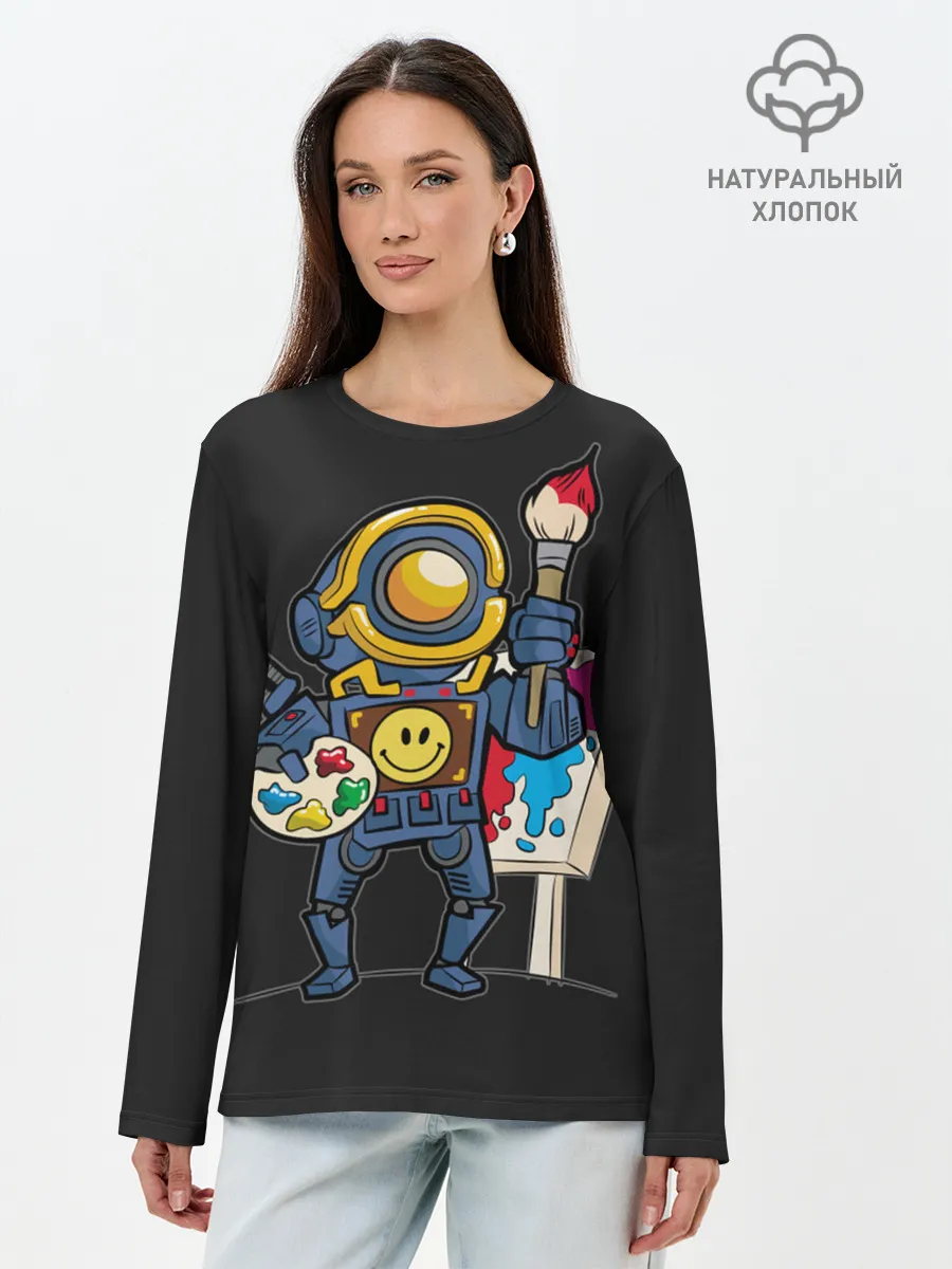 Лонгслив женский. Хлопок / Apex Legends