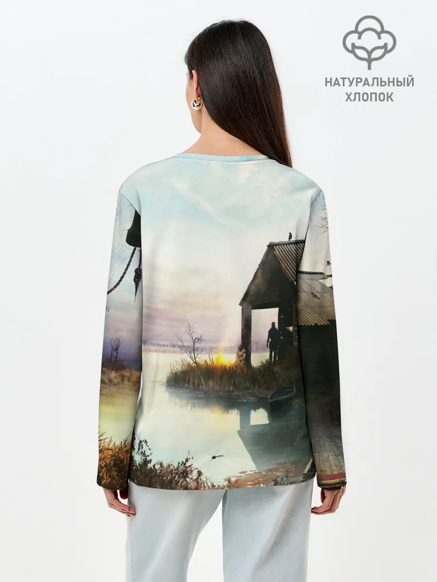 Лонгслив женский. Хлопок / STALKER