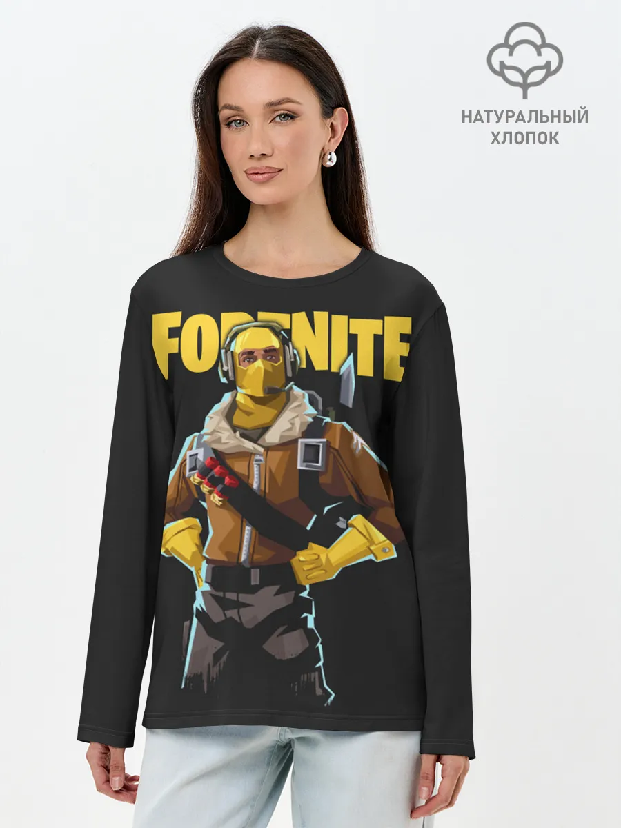 Лонгслив женский. Хлопок / Fortnite