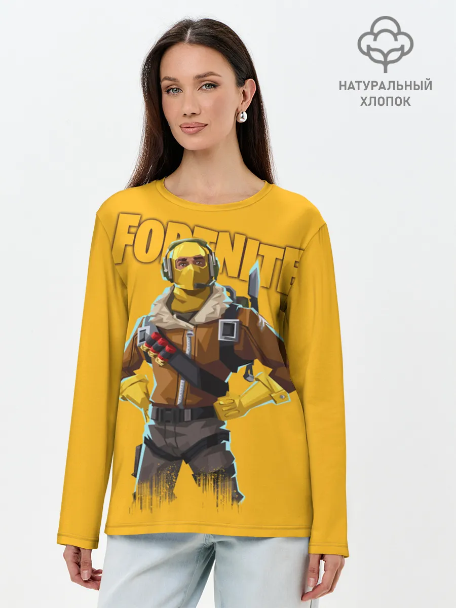 Лонгслив женский. Хлопок / Fortnite