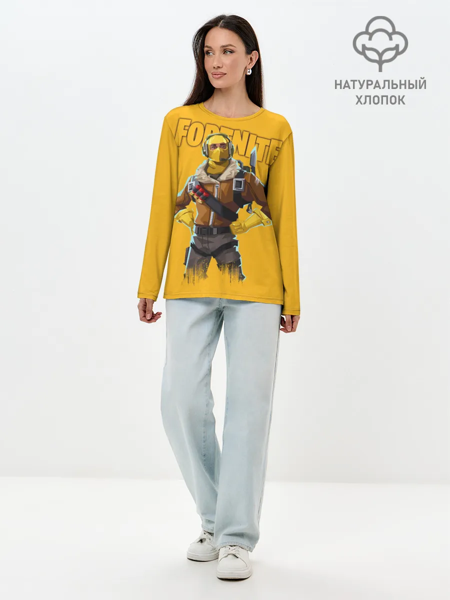 Лонгслив женский. Хлопок / Fortnite